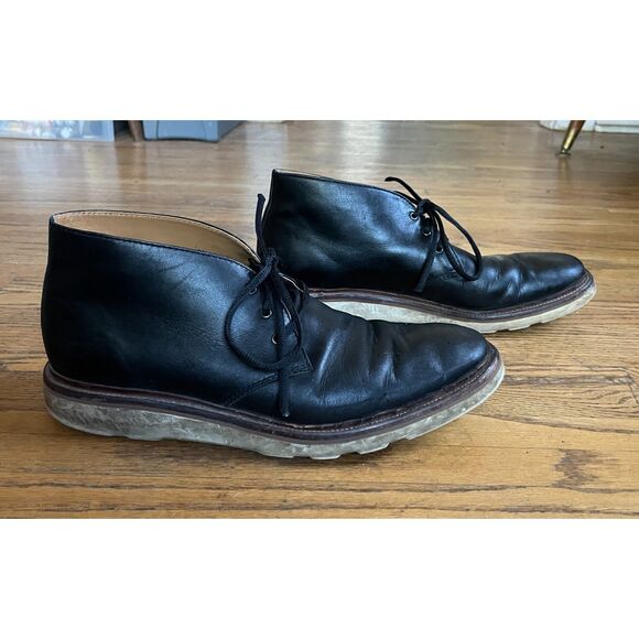 COACH Black Leather Chucka Lace Up Ankle Boots Shoes  Mens Size 10 main image 6